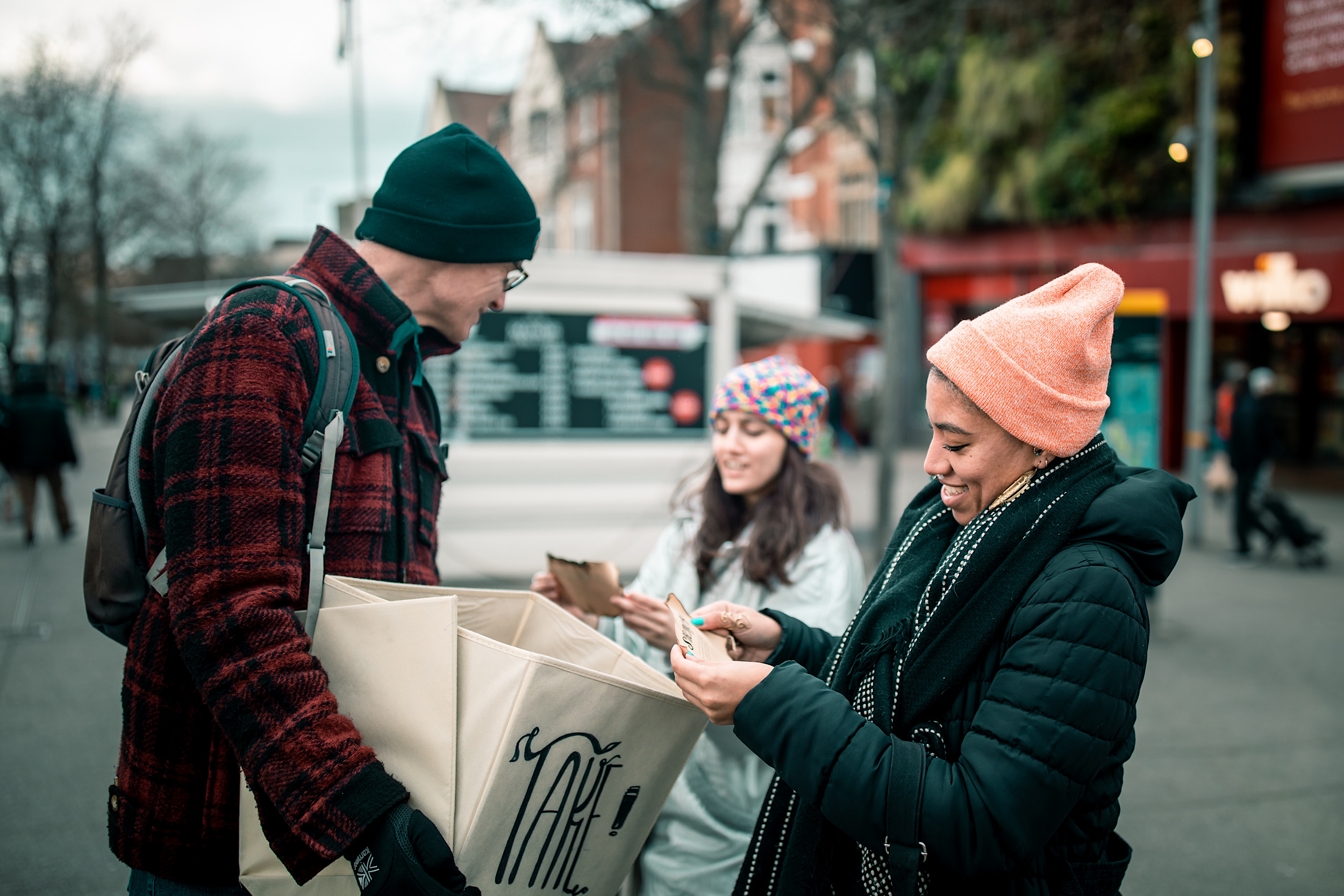 Young people in London participating in our team's outreach.